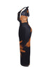 Ignite Petal Chain Cowl Maxi Dress